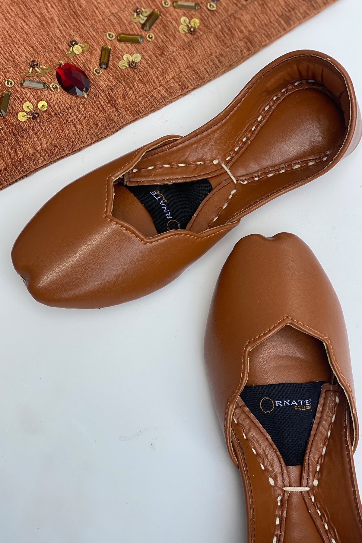 Brown Leather Khussa