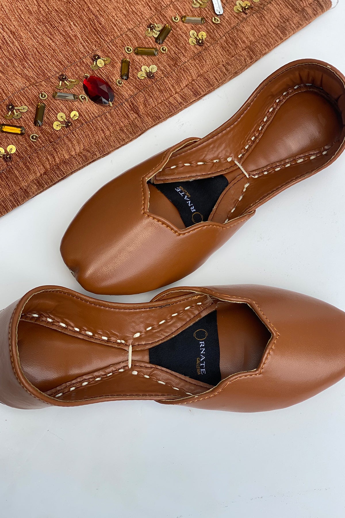 Brown Leather Khussa