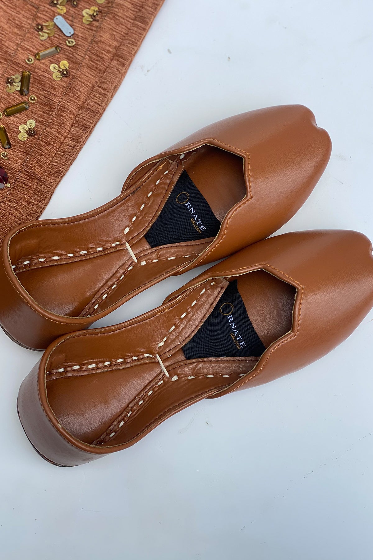 Brown Leather Khussa